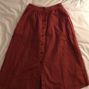 Madewell peasant skirt